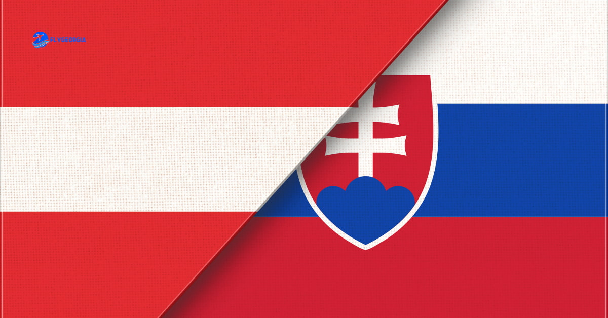 ვენა ავსტრია და ბრატისლავა სლოვაკეთის დროშები